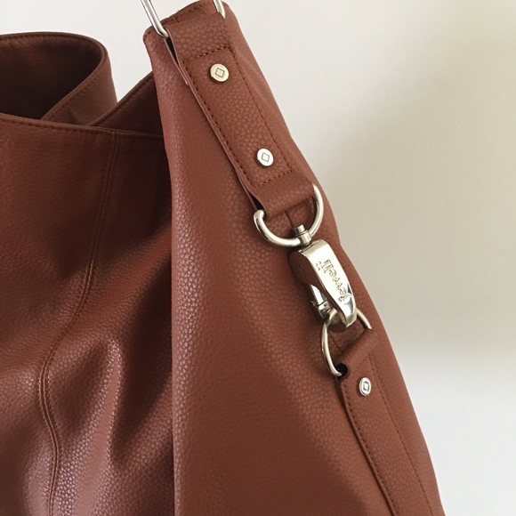 Jewell by Thirty-One Tote Cognac Woods Pebble - Picture 3 of 10